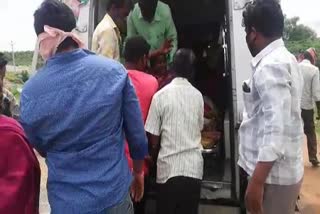 road accident at naganpally in rangareddy district