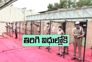 police-bosses-practice-shooting-at-the-gachibowli-sports-shooting-range