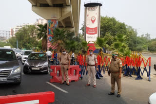 Flying Squad taking action against violate rules of lockdown and social distancing in Ghaziabad