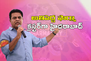 KTR REVIEW ON PHARMA CITY PROGRESS