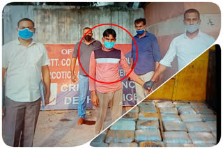 Crime branch narcotics cell arrested a driver with 500 kg hemp from ghazipur