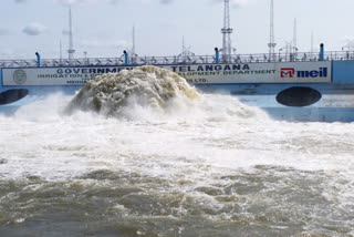 Water release from Gayatri pumphouse