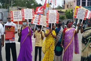 protest in bellary