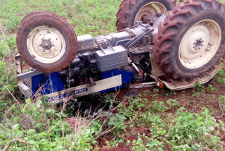 Driver died due to overturning of tractor