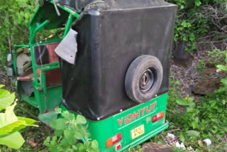 E-rickshaw collided with tree