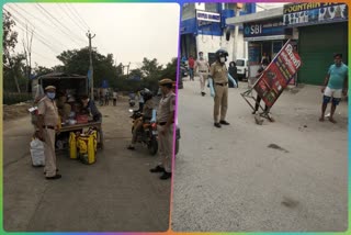 Mohan Garden Police drives encroachment remove drive in area