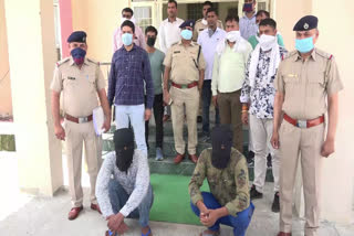 rohtak police arrested two sharp shooter in village chamarira murder case