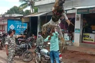 protest in jagdalpur