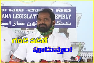 minister srinivas goud fire on  Oppositions in state in media conference at hyderabad