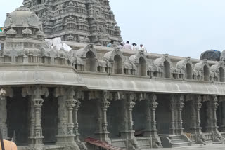 Statues Fixing In Yadadri Temple