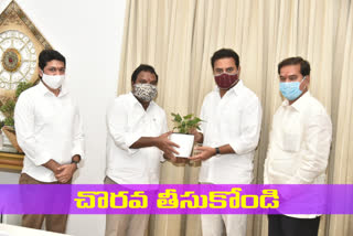 warangal representatives met ktr