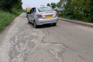 condition of Jaitpur-Kalindi Kunj Pusta Road is poor