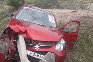 Car accident in gadag