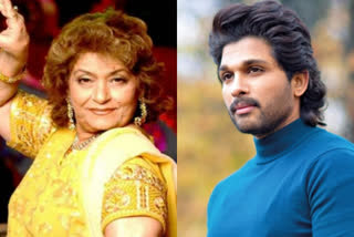 Allu Arjun 'bows down' to his 1st choreographer Saroj Khan