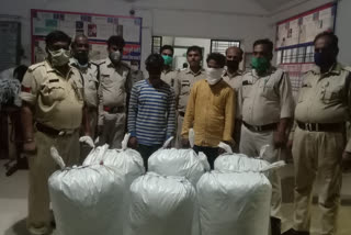 Kolgwan police caught a huge amount of hemp