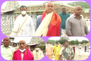 celebrities   visited srivaru in  thirumala