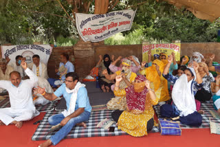 PTI teacher protest in charkhi dadri