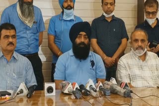 press conference of private school association in chandigarh