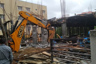 illegal buildings demolition program continues on sixth day in hyderabad