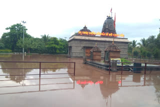 shani temple after heavy rain l