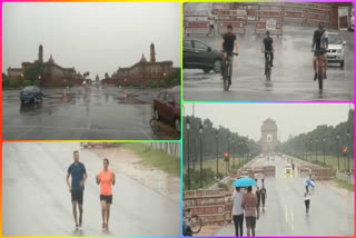 دہلی:  بارش نے لوگوں کو چلچلاتی گرمی سے راحت بخشی