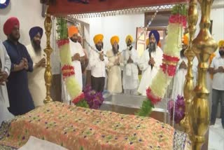 Ardaas in gurdwara shaheedan sahib for sikh pilgrims died in pakistan train accident