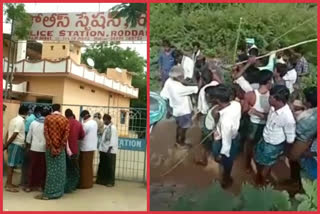 Fight between two villages for fish pond at thurakalapatnam, ananthapuram district