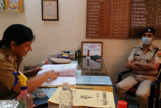 एसपी ने थाने का किया निरीक्षण, SP inspected the police station