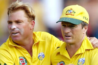 Shane Warne and Steve Waugh