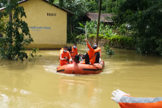 flood level increase at rai and balisori of dhemaji