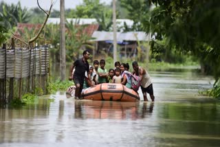 6 lakh people of 17 districts effected by Flood in assam