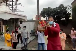 Sai palanquin left on Guru Purnima