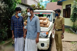 തിരുവനന്തപുരം  നാഷണൽ പെർമിറ്റ് ലോറി  വൻ മയക്കുമരുന്ന് വേട്ട  കഞ്ചാവും ഹാഷിഷ് ഓയിലും  എക്സൈസ് എൻഫോഴ്സ്മെൻ്റ് സ്ക്വാഡ്  മയക്കുമരുന്ന് പിടികൂടി  thiruvananthapuram  national permit lorry  excise raid  ganja seized  drugs  Drugs worth Rs 1 crore  hashish oil  പോത്തൻകോട്  pothenkodu