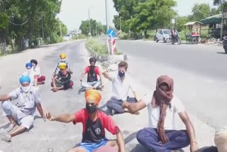 BBMB releases water into Sutlej without warning, People blocked the road and protested