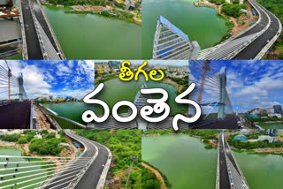 Hyderabad cable bridge beautiful photos gallery