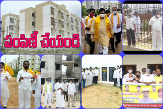 tdp activists protest state wide