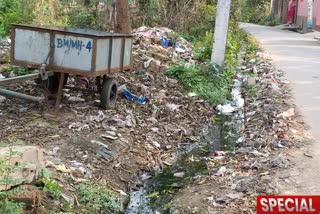 নিকাশি ব্যবস্থা বেহাল, নাজেহাল বিষ্ণুপুর শহরের বাসিন্দারা