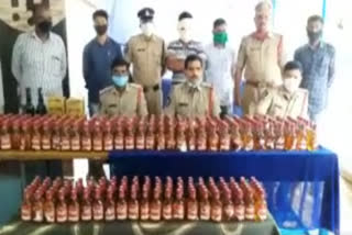 liquor thefe arrested in west godavari dst  jangareedy gudem