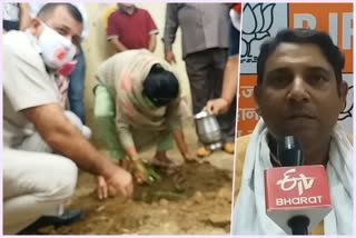 BJP leaders plant 10,000 plant on Dr. Shyama Prasad Mukherjee anniversary in ghaziabad