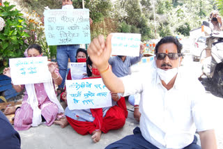 Tehri Congress Protest