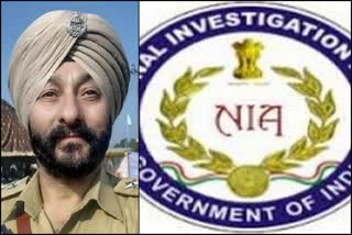 Davinder Singh  NIA  ദവീന്ദര്‍ സിങ്  എന്‍ഐഎ  കുറ്റപത്രം  Pak official  പാകിസ്ഥാന്‍ ഹൈക്കമ്മീഷൻ