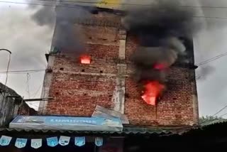 fire in hardware store in Dumka