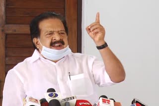 ramesh chennithala  മുഖ്യമന്ത്രിയുടെ സെക്രട്ടറി  എം.ശിവശങ്കര്‍ പുറത്ത്  m sivashankar cm's secretary  ramesh chennithala against cm pinarayi  pinarayi m sivasankar news  trivandrum gold smuggling  swapna suresh gold smuggling