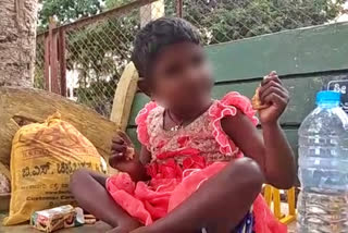 Parents left a 2-year-old girl in davanagere