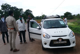 police guarded burhanpur border