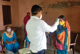 rohtak health dept screening in rural area due to corona virus