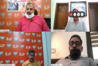 Adesh Gupta interacts with Resident Welfare Association through video conferencing