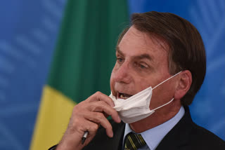 Brazil's President  Brazil President tests +ve  tests +ve for coronavirus  Jair Bolsonaro  Brazil President  Brazil President tests +ve  ബ്രസീലിയ  ബ്രസീൽ പ്രസിഡന്‍റ്  ജെയർ ബോൾസോനാരോ  കൊവിഡ് 19  സ്ഥിരീകരിച്ചു