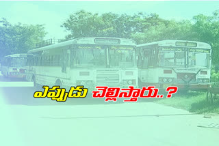rtc rent busses owners problems in telangana