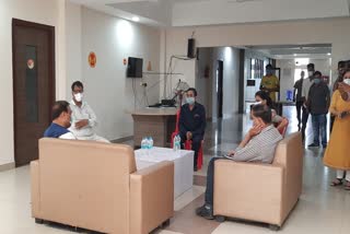 Himanta biswa sarma visit Covid hospital bongara kamrup assam etv bharat news